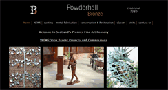 Desktop Screenshot of powderhallbronze.co.uk
