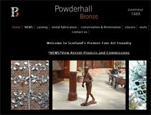 Tablet Screenshot of powderhallbronze.co.uk